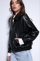 Antioch-Antioch Siyah Suni Deri Bomber Ceket-Ceket-5-Milagron.com