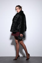 Antioch-Siyah Suni Kürk Kadın Ceket-Ceket-3-Milagron.com