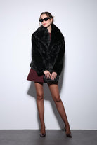 Antioch-Siyah Suni Kürk Kadın Ceket-Ceket-6-Milagron.com