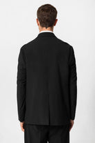 Antioch-Siyah Tek Düğme Kruvaze Erkek Blazer Ceket-Blazer Ceket-6-Milagron.com