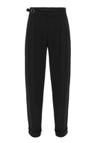 Antioch-Siyah Toka Detaylı Pileli Yüksek Bel Erkek Pantolon-Pantolon-6-Milagron.com