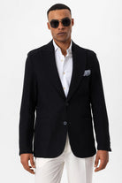 Antioch-Siyah Torba Cepli Astarsız Erkek Blazer Ceket-Ceket-1-Milagron.com