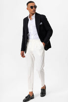 Antioch-Siyah Torba Cepli Astarsız Erkek Blazer Ceket-Ceket-4-Milagron.com