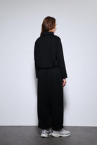 Antioch-Siyah Volümlü Ceket Ve Paça Lastikli Eşofman Takım-Eşofman-6-Milagron.com