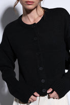 Antioch-Antioch Siyah Yırtmaçlı örgü Triko Kadın Kazak-Kazak-5-Milagron.com