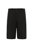 Antioch-Siyah Yüksek Bel Pileli Relaxed Bermuda Erkek Şort-Şort-5-Milagron.com