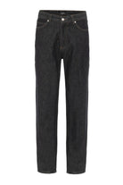 Antioch Siyah Yüksek Bel Relaxed Fit Erkek Kot Pantolon