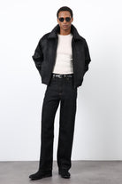 Antioch-Siyah Yumuşak Dokulu Erkek Mont-Mont-1-Milagron.com