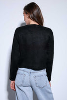 Antioch-Antioch Siyah Yumuşak Dokulu Kadın Hırka-Hırka-4-Milagron.com