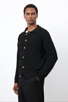 Antioch-Siyah örme Triko Erkek Hırka-Hırka-5-Milagron.com