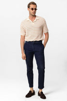 Antioch-Somon Apaş Yaka Çizgili örme Erkek T Shirt-T-Shirts-2-Milagron.com