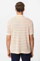 Antioch-Somon Apaş Yaka Çizgili örme Erkek T Shirt-T-Shirts-5-Milagron.com