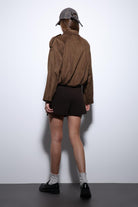 Antioch-Taba Süet Görünümlü Bomber Kadın Mont-Mont-8-Milagron.com