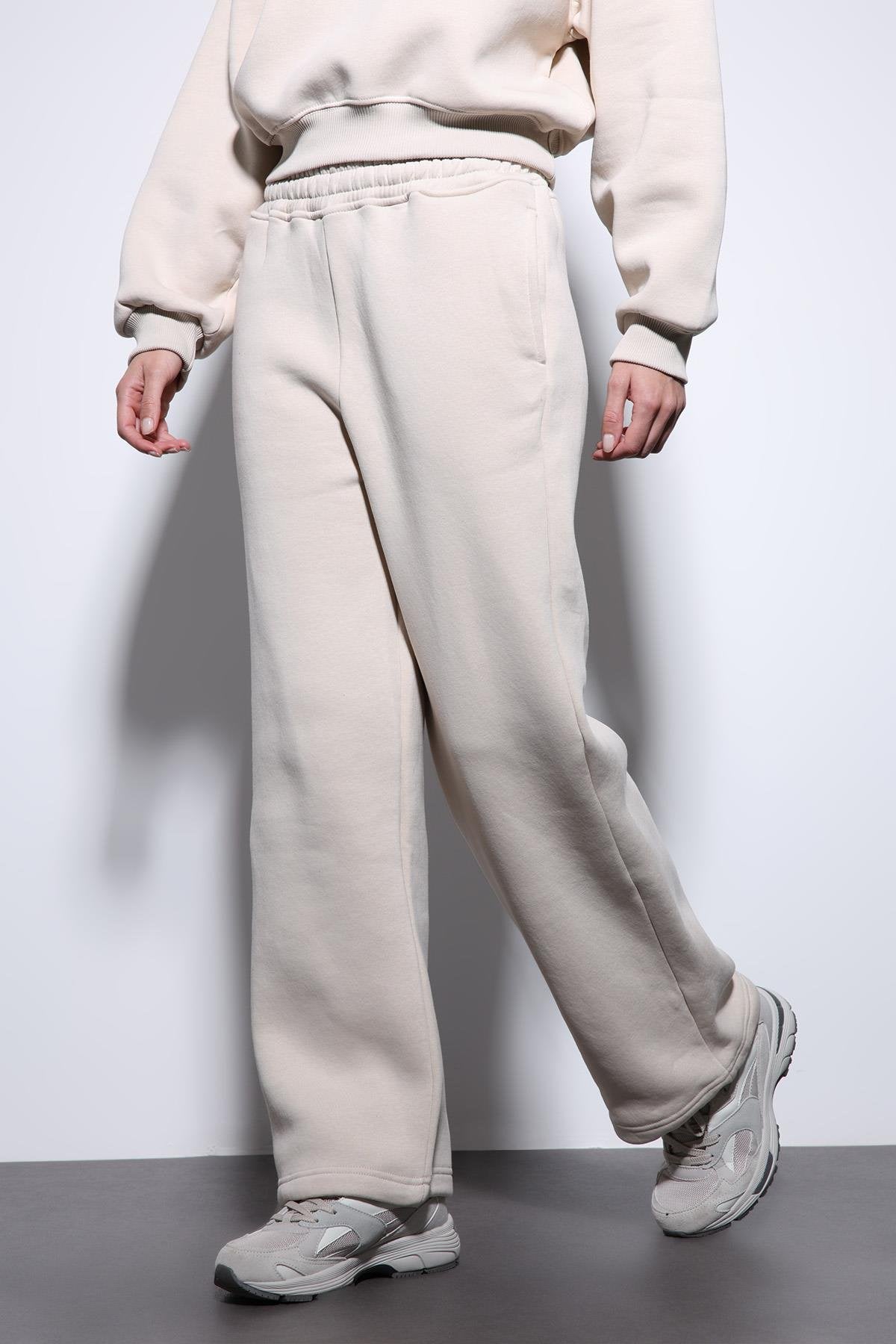 Antioch-Taş Basic Ayarlanabilir Paça Kadın Eşofman Altı-Eşofman-2-Milagron.com