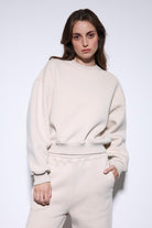 Antioch-Taş Basic Kadın Sweatshirt-Sweatshirt-3-Milagron.com