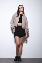 Antioch-Taş Bel Lastikli Crop Kadın Mont-Mont-2-Milagron.com