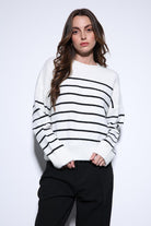 Antioch-Antioch Taş çizgili Triko Kazak-Kazak-2-Milagron.com