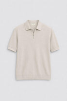 Antioch Taş Comfort Slim Fermuarlı Erkek Triko T-Shirt