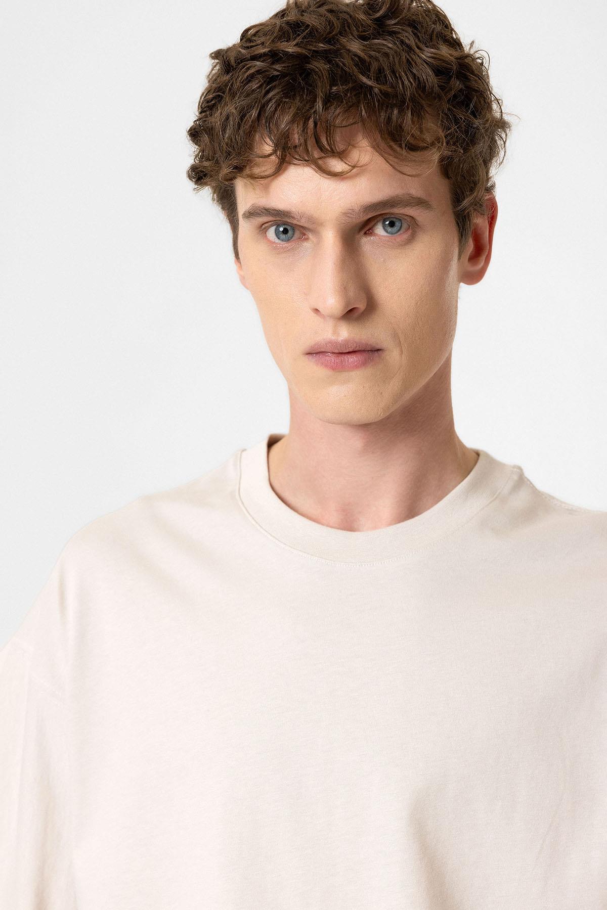 Antioch-Taş Crop Fit Erkek T Shirt-T-Shirts-3-Milagron.com