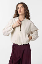 Antioch-Taş Crop Kadın Bomber Mont-Mont-1-Milagron.com