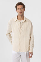 Antioch-Taş Dokulu Jakarlı Pamuklu Erkek Gömlek-Gömlek-6-Milagron.com