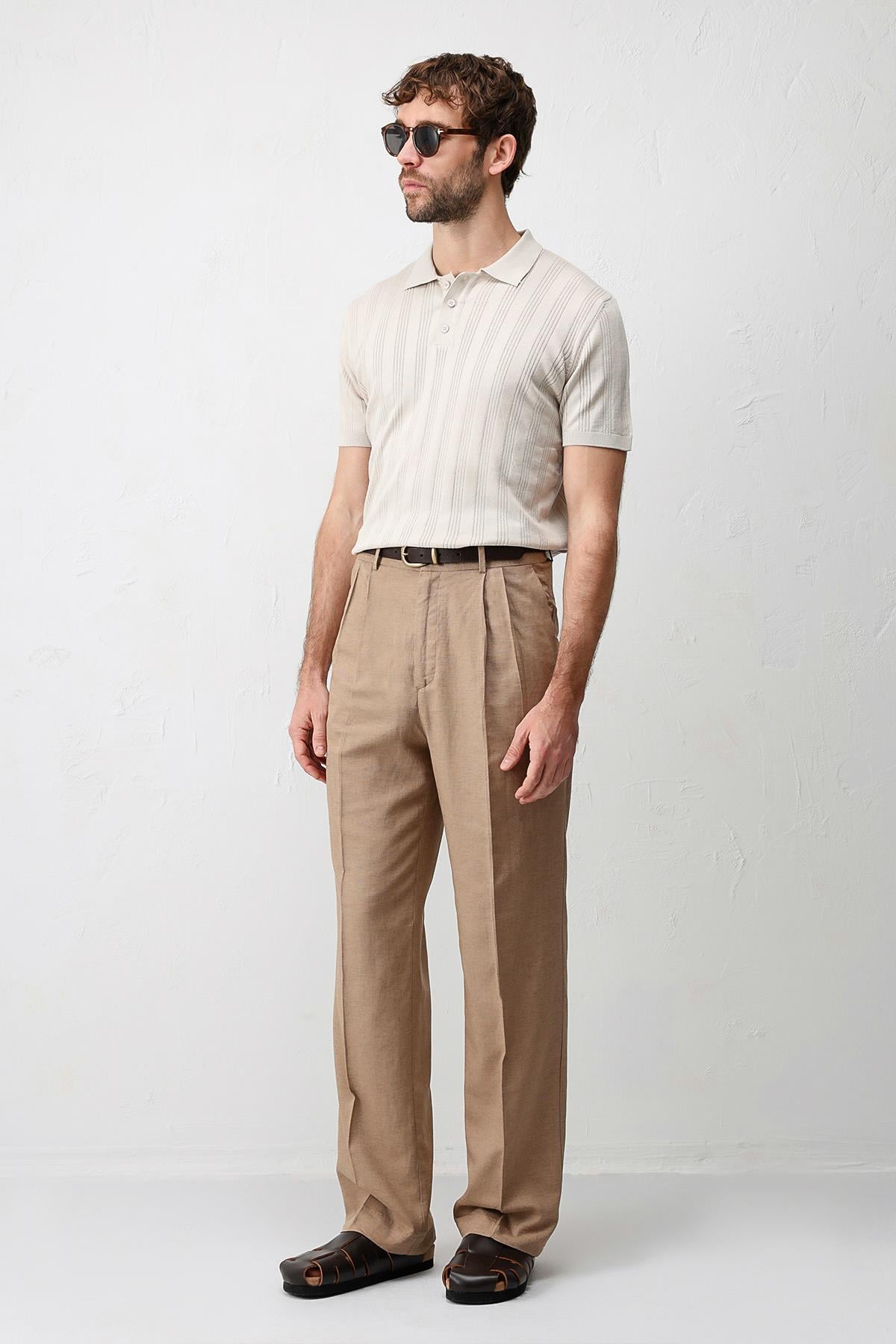 Antioch Taş Dokulu Triko Erkek Polo T-Shirt