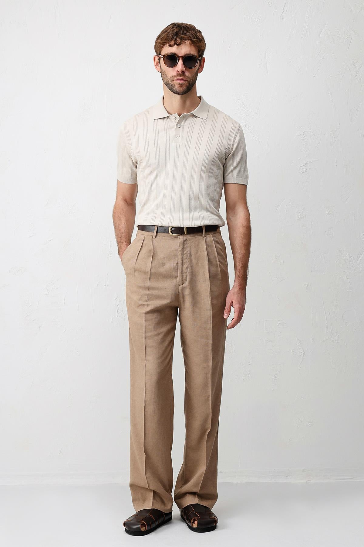 Antioch Taş Dokulu Triko Erkek Polo T-Shirt