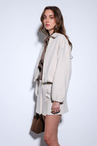 Antioch-Taş Fermuarlı Bomber Kadın Ceket-Ceket-5-Milagron.com