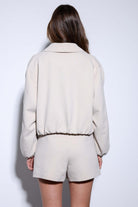 Antioch-Taş Fermuarlı Bomber Kadın Ceket-Ceket-8-Milagron.com