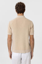 Antioch-Taş Fermuarlı Dokuma Erkek Polo Yaka Triko T Shirt-T-Shirts-5-Milagron.com