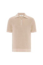 Antioch-Taş Fermuarlı Dokuma Erkek Polo Yaka Triko T Shirt-T-Shirts-6-Milagron.com