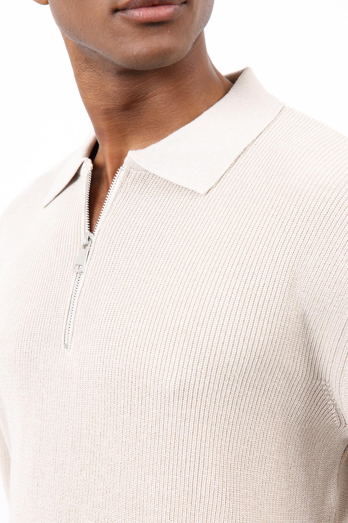 Antioch-Taş Fermuarlı Erkek Triko Kazak-Kazak-6-Milagron.com