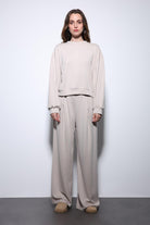 Antioch-Taş Geniş Paça Relaxed Kadın Takım-Takım-4-Milagron.com
