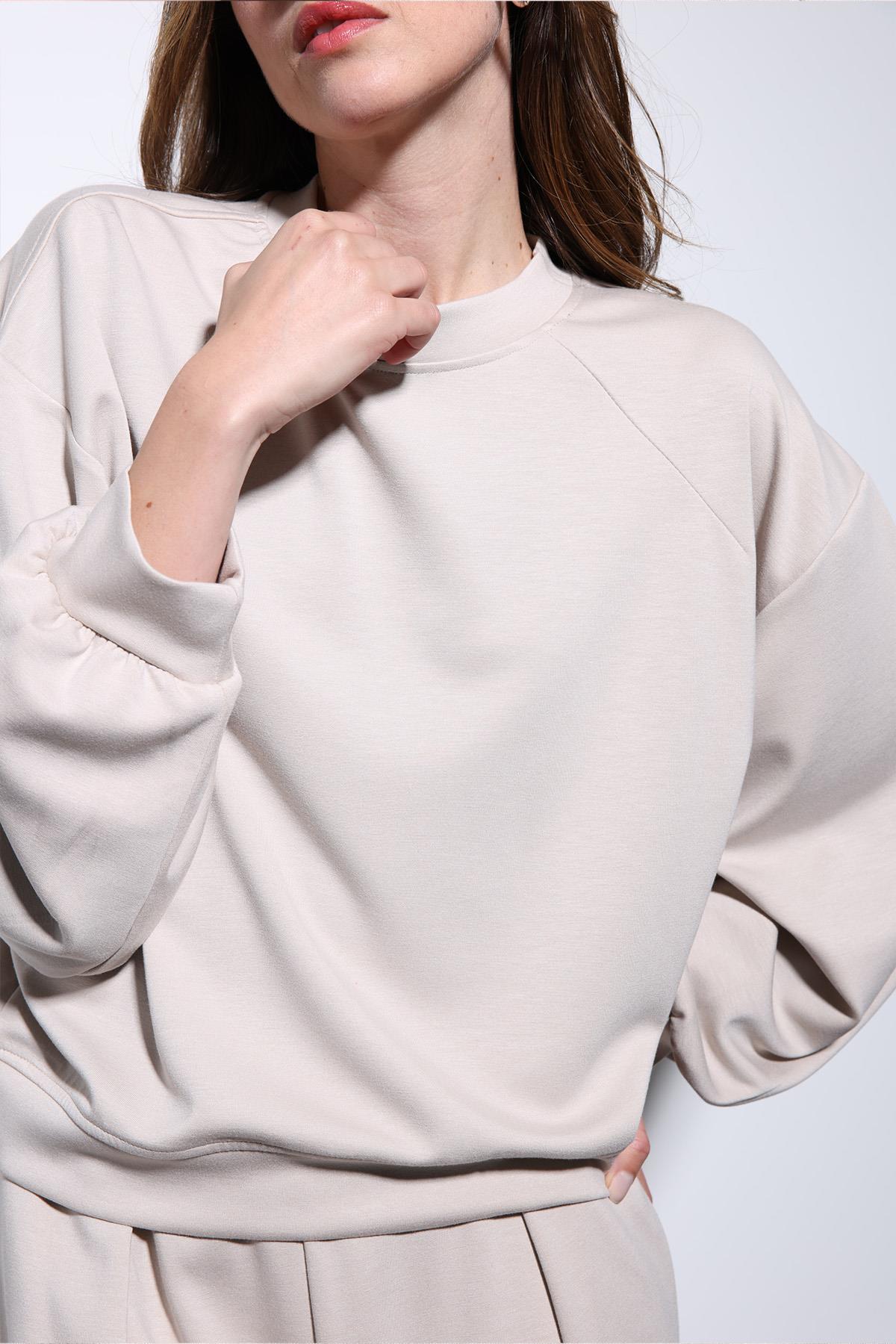 Antioch-Taş Geniş Paça Relaxed Kadın Takım-Takım-6-Milagron.com