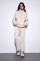 Antioch-Taş Kapüşonlu Basic Kadın Sweatshirt-Sweatshirt-1-Milagron.com