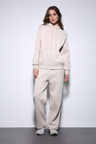 Antioch-Taş Kapüşonlu Basic Kadın Sweatshirt-Sweatshirt-2-Milagron.com