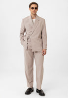 Antioch-Taş Kuşaklı Relax Fit Erkek Blazer Ceket-Blazer Ceket-1-Milagron.com