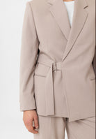 Antioch-Taş Kuşaklı Relax Fit Erkek Blazer Ceket-Blazer Ceket-3-Milagron.com