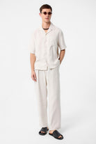 Antioch-Taş Modal Kumaş Erkek Gömlek-Gömlek-3-Milagron.com