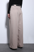 Antioch-Antioch Taş Pileli Geniş Kadın Pantolon-Kumaş Pantolon-5-Milagron.com