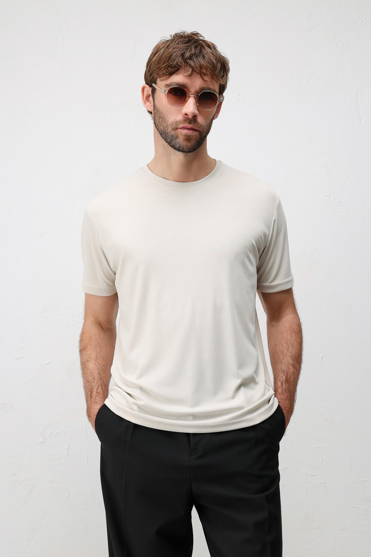 Antioch Taş Premium Dokulu Erkek T-Shirt