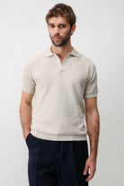 Antioch Taş Premium Dokulu Erkek Triko T-Shirt