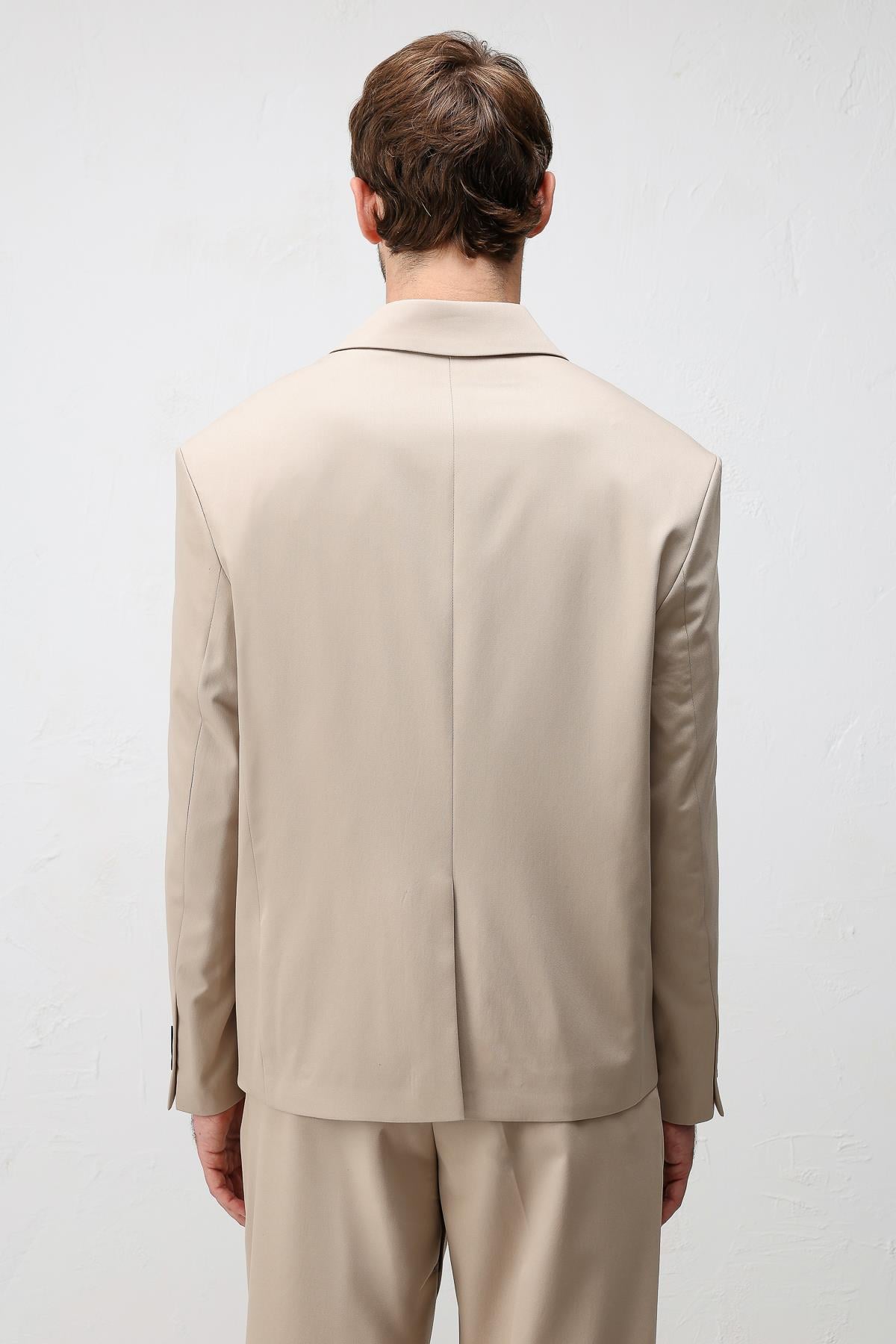 Antioch Taş Relaxed Fit Erkek Blazer Ceket
