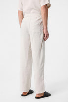 Antioch-Taş Relaxed Modal Kumaş Yüksek Bel Erkek Pantolon-Kumaş Pantolon-4-Milagron.com