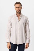 Antioch-Taş Yaka Düğmeli Slim Fit Erkek Gömlek-Gömlek-1-Milagron.com