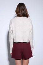 Antioch-Antioch Taş Yırtmaçlı örgü Triko Kadın Kazak-Kazak-7-Milagron.com