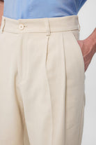 Antioch-Taş Yüksek Bel Pamuklu Erkek Pantolon-Kumaş Pantolon-3-Milagron.com