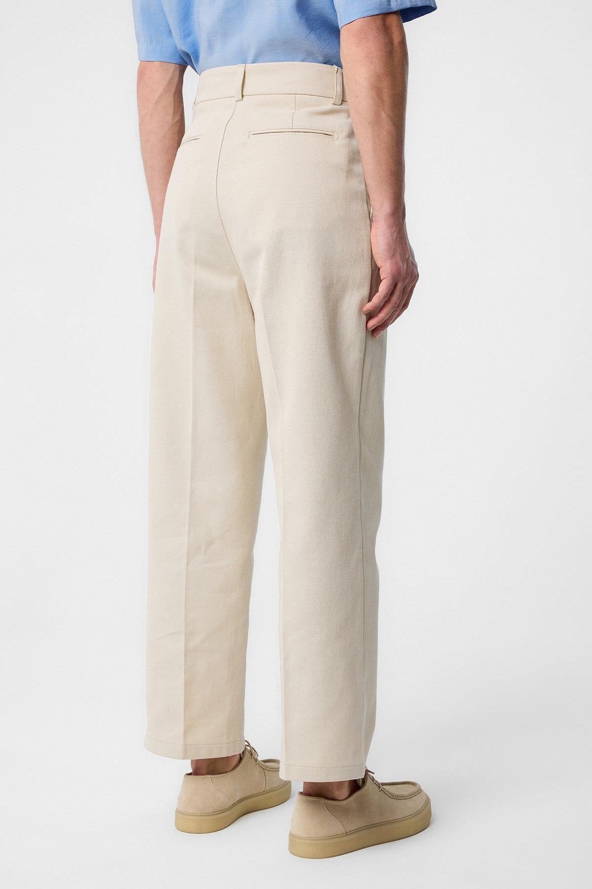 Antioch-Taş Yüksek Bel Pamuklu Erkek Pantolon-Kumaş Pantolon-4-Milagron.com