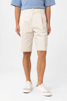 Antioch-Taş Yüksek Bel Pileli Relaxed Bermuda Erkek şort-Şort-1-Milagron.com