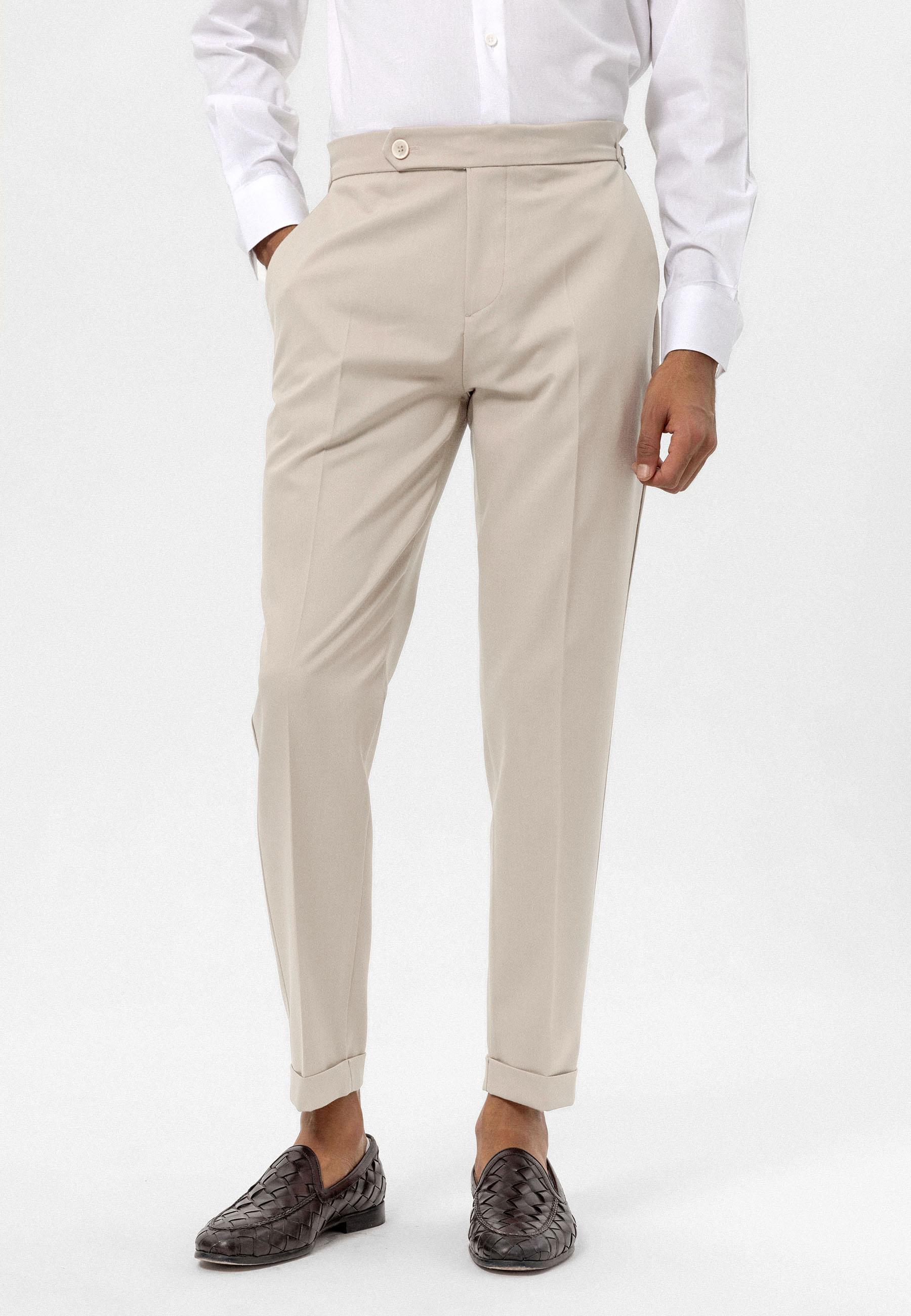 Antioch-Taş Yüksek Bel Regular Fit Erkek Pantolon-Kumaş Pantolon-1-Milagron.com